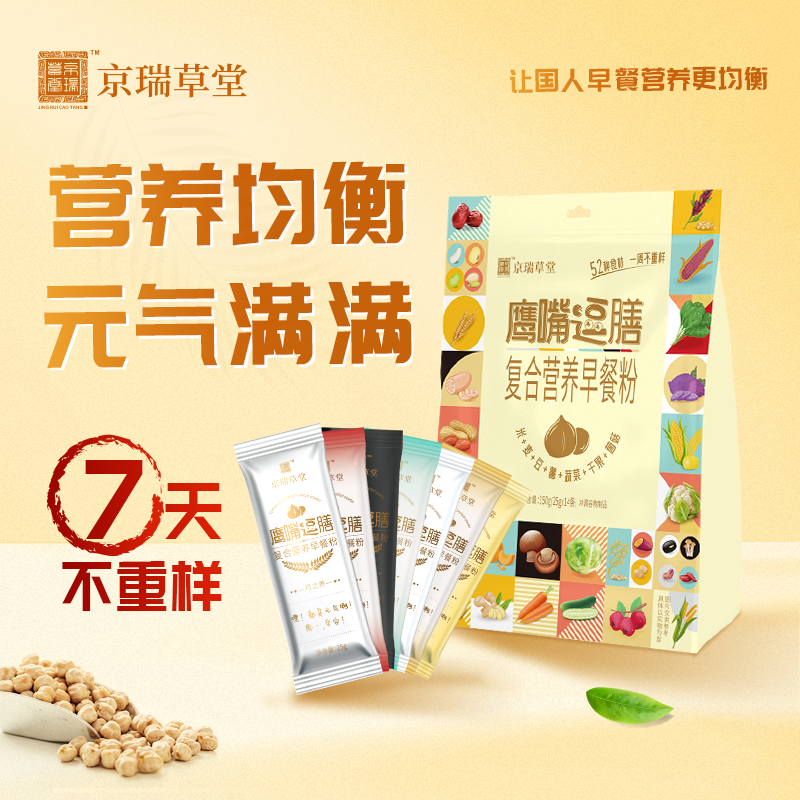 健康，從優(yōu)質(zhì)的早餐開始 ——京瑞草堂鷹嘴逗膳復(fù)合營(yíng)養(yǎng)早餐粉新品上市|餐飲界