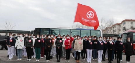 春暖花開，英雄歸來！葫蘆島市第二人民醫(yī)院支援綏中醫(yī)療隊(duì)凱旋而歸~